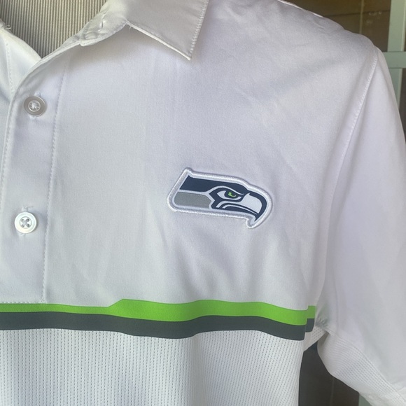 Nike Seattle Seahawks polo.  Large.  Great condition. - Picture 2 of 9